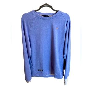 SOUTHERN MARSH ASHEVILLE TERRY SWEATER PURPLE BLUE SIZE MEDIUM
